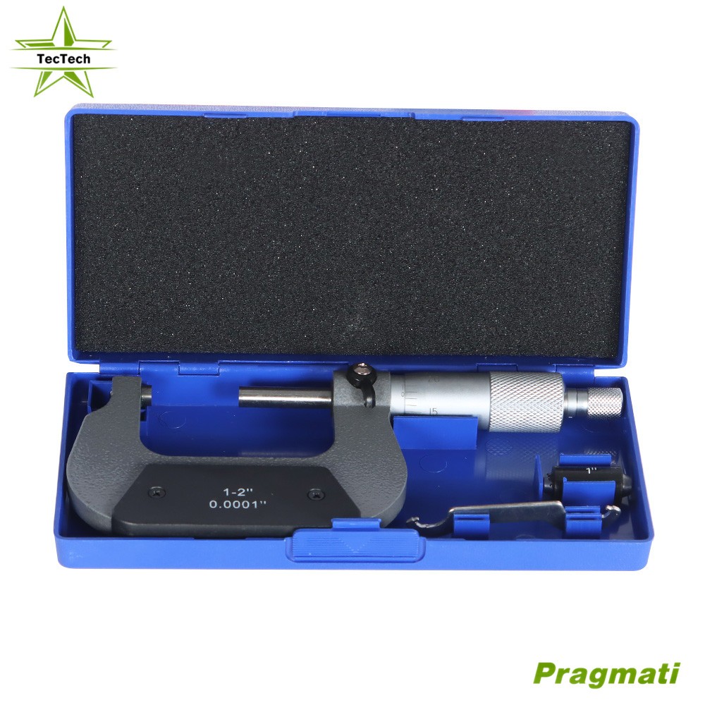 1-2″ Precision Outside Micrometer 0.0001″ graduation reading Carbide Tipped