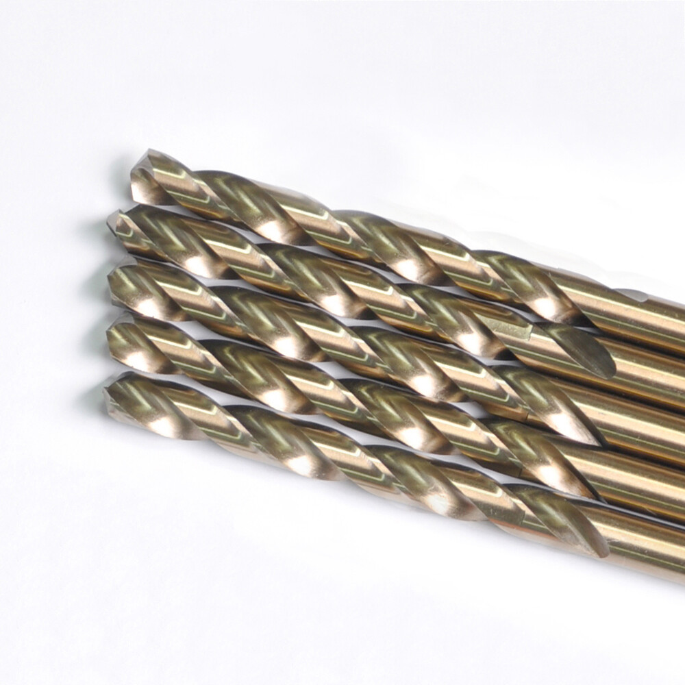 Drillforce 5PCS 3/8″ Cobalt Drill Bits Set HSS M35 Jobber Length Metal Drill Bit