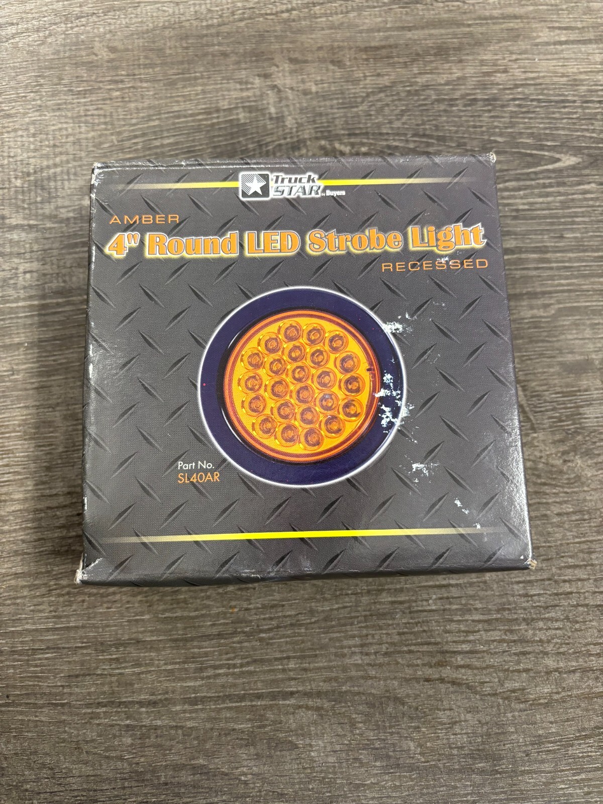 Buyers Amber 4″ Round LED Strobe Light SL40AR
