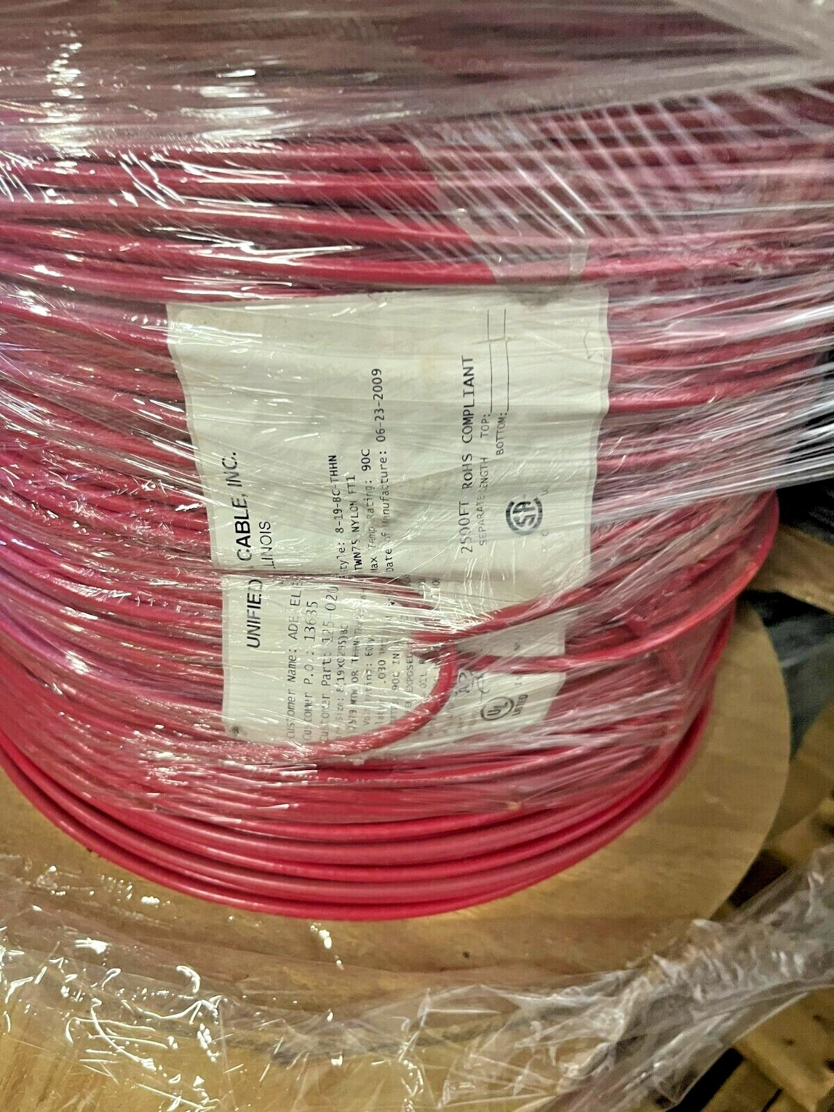 NEW 50’FT 8AWG STRANDED RED MTW OR THHN COPPER BUILDING WIRE