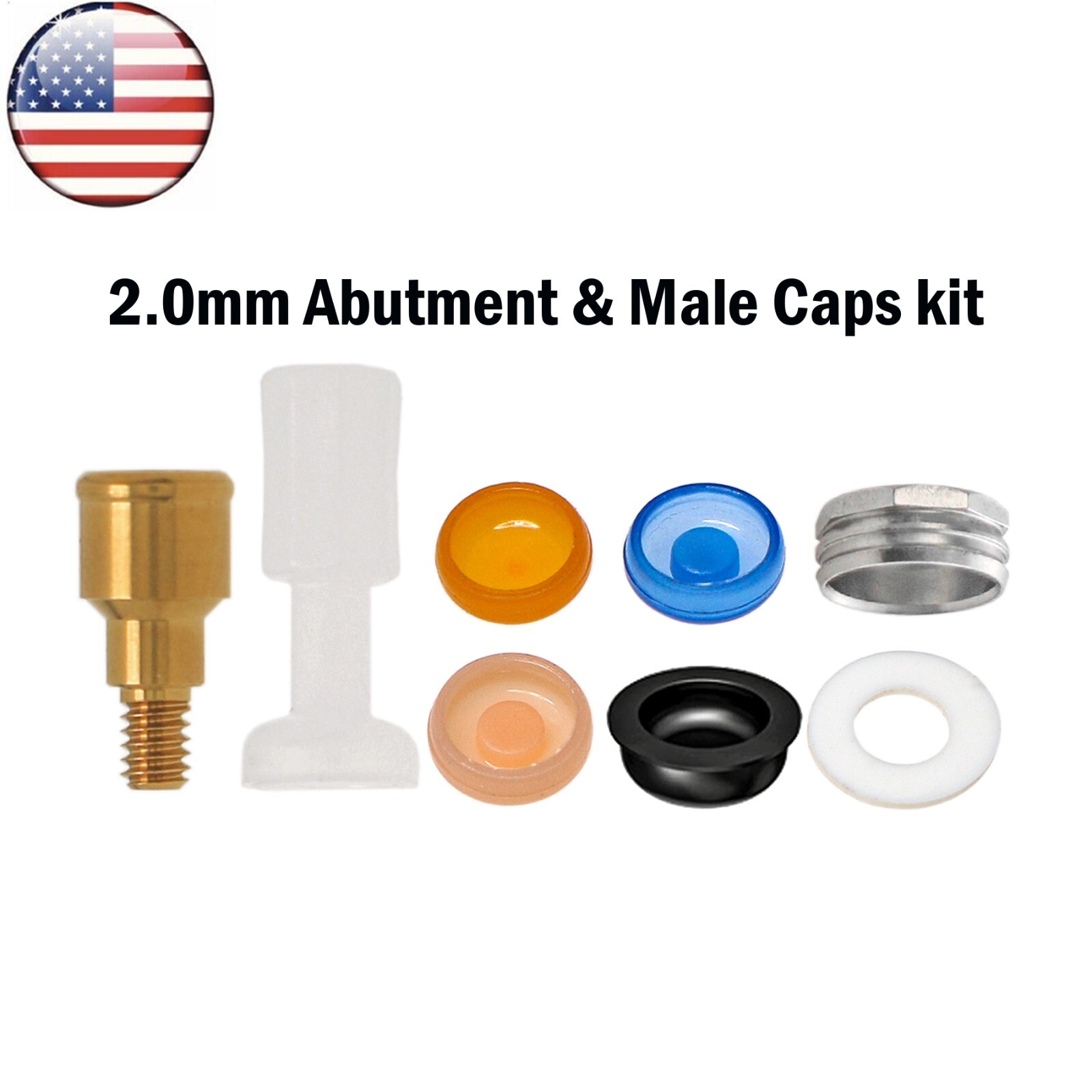 US Dental Locator Attachment Abutment for ZIMMER BEGO Screw-Vent 3.5 Platform