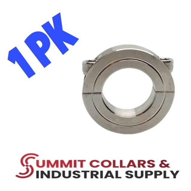 1-1/4” Inch Double Split Shaft Collar – 304 Stainless Steel (1PK)