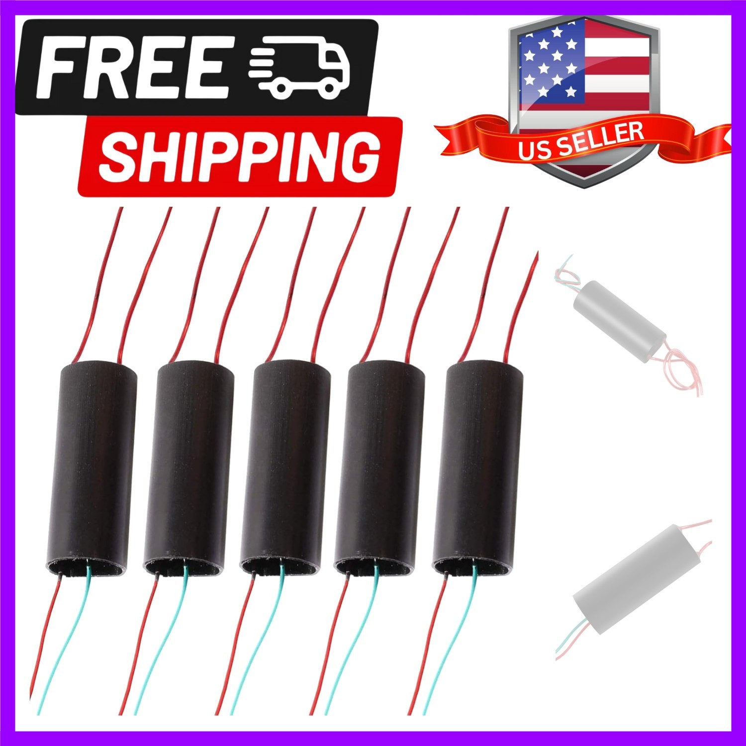 5 Packs DC 3V – 6V to 400kV 40000V Boost Power Module, High-Voltage Generator