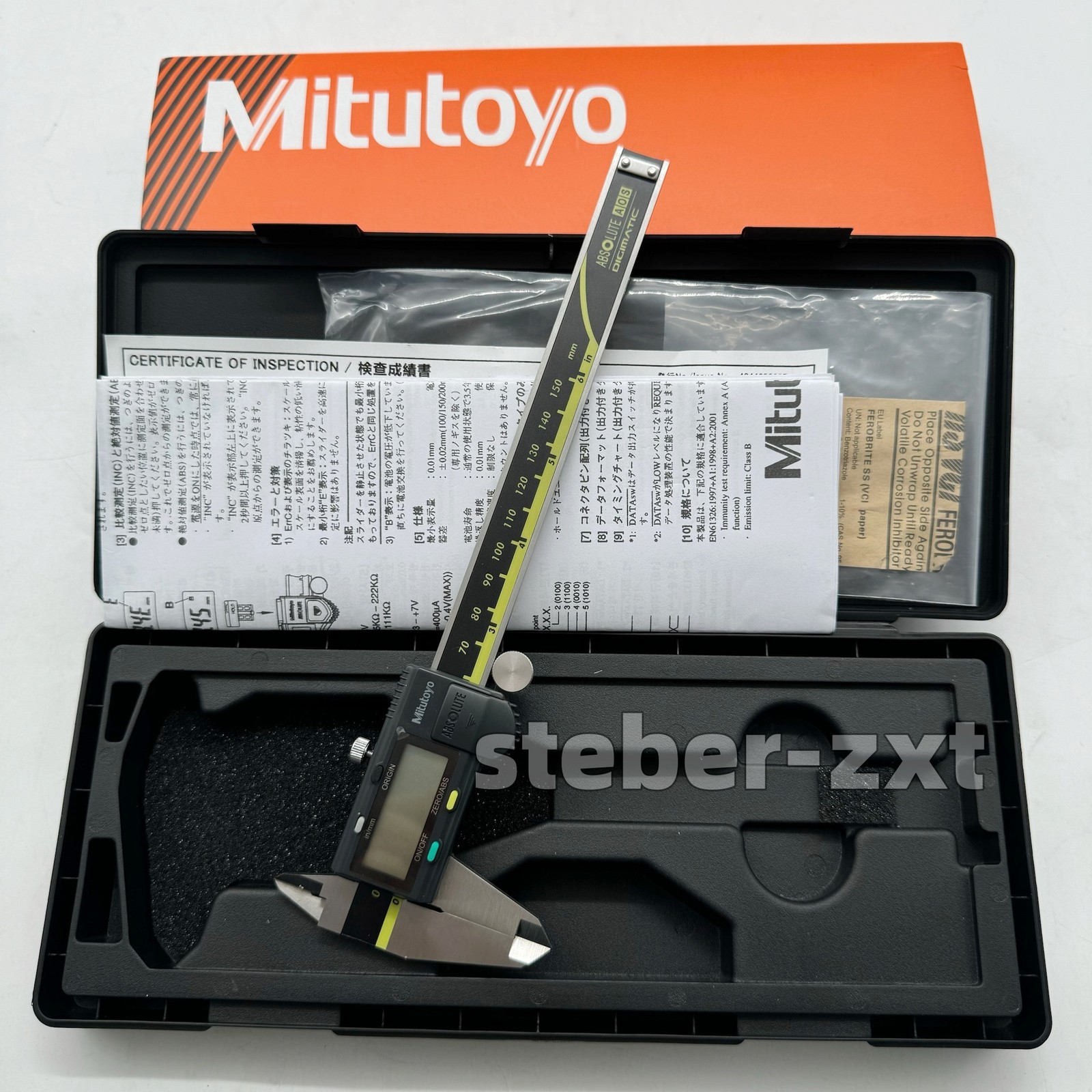 150mm/0-6 Absolute Digital Digimatic Vernier Caliper Mitutoyo Japan 500-196-30