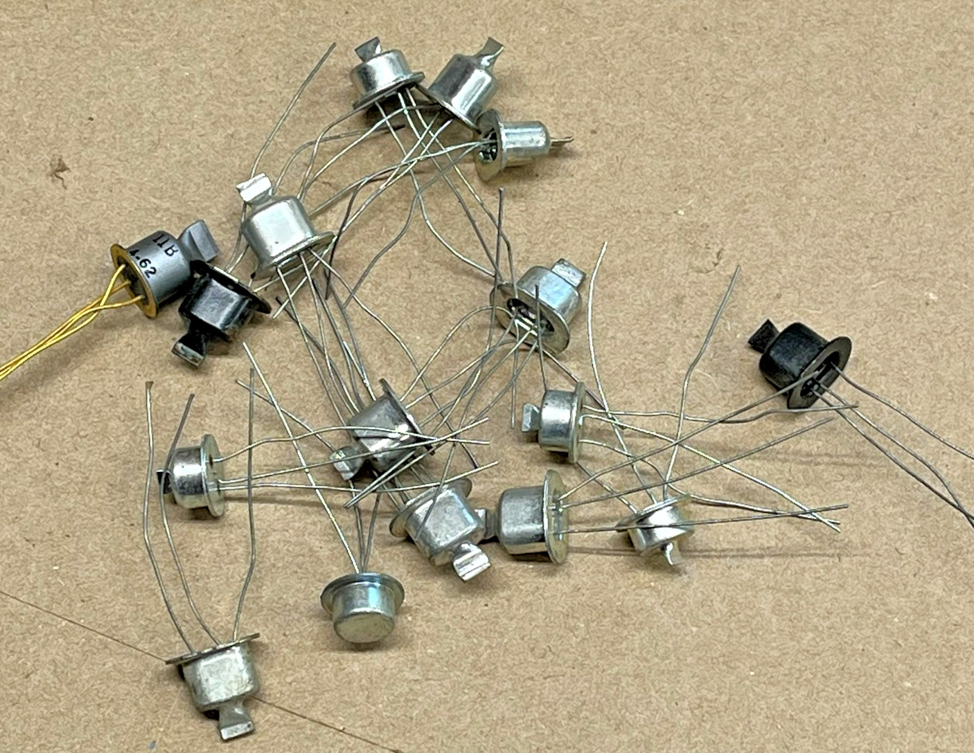 Vintage Germanium NEW old stock transistors unmarked Lot of 16