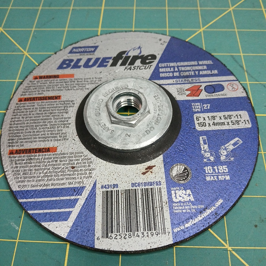 NORTON 66252843199 Cutting Grinding Wheel 6″x1/8″x5/8″-11