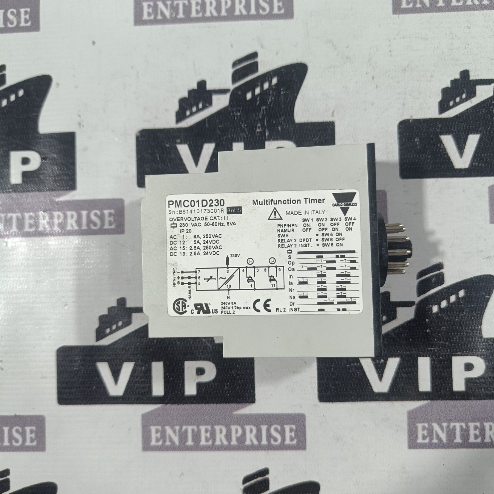 CARLO GAVAZZI PMC01D230 MULTIFUNCTION TIMER FREE FAST SHIPPING