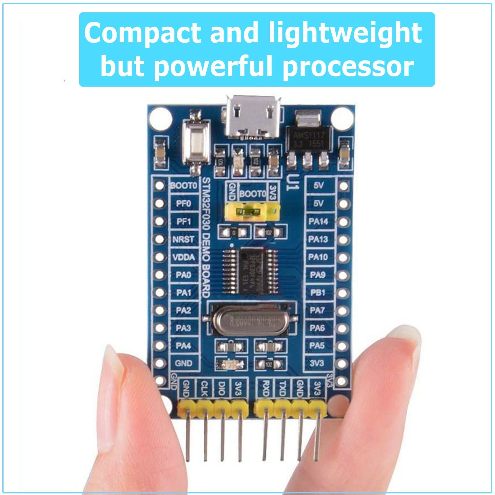STM32F030F4P6 CORTEX-M0 ARM 32 Bit 48 MHz Core Mini System Development Board USB