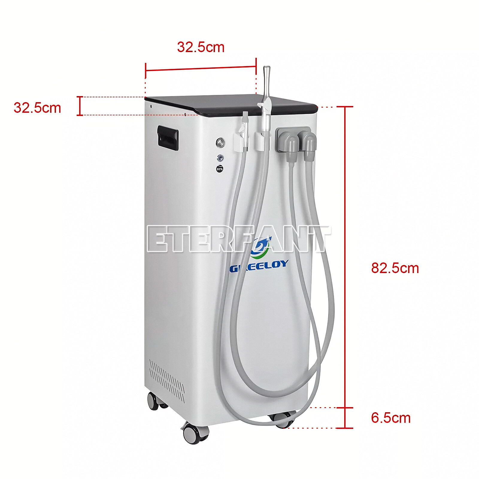 ETERFANT Mobile Electric Suction Unit/Dental Delivery Unit System Cart Treatment