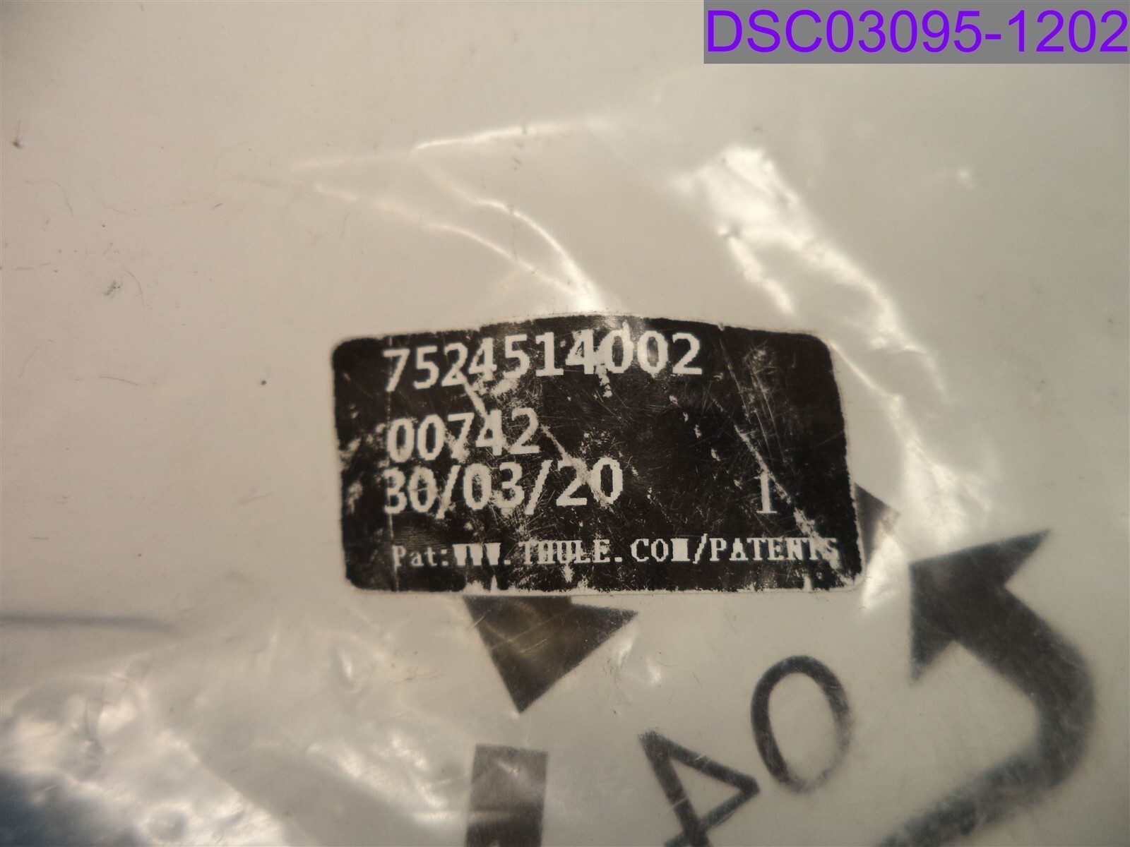 Thule Parts Hardware Accessory Bag P/N 7524514002 00742