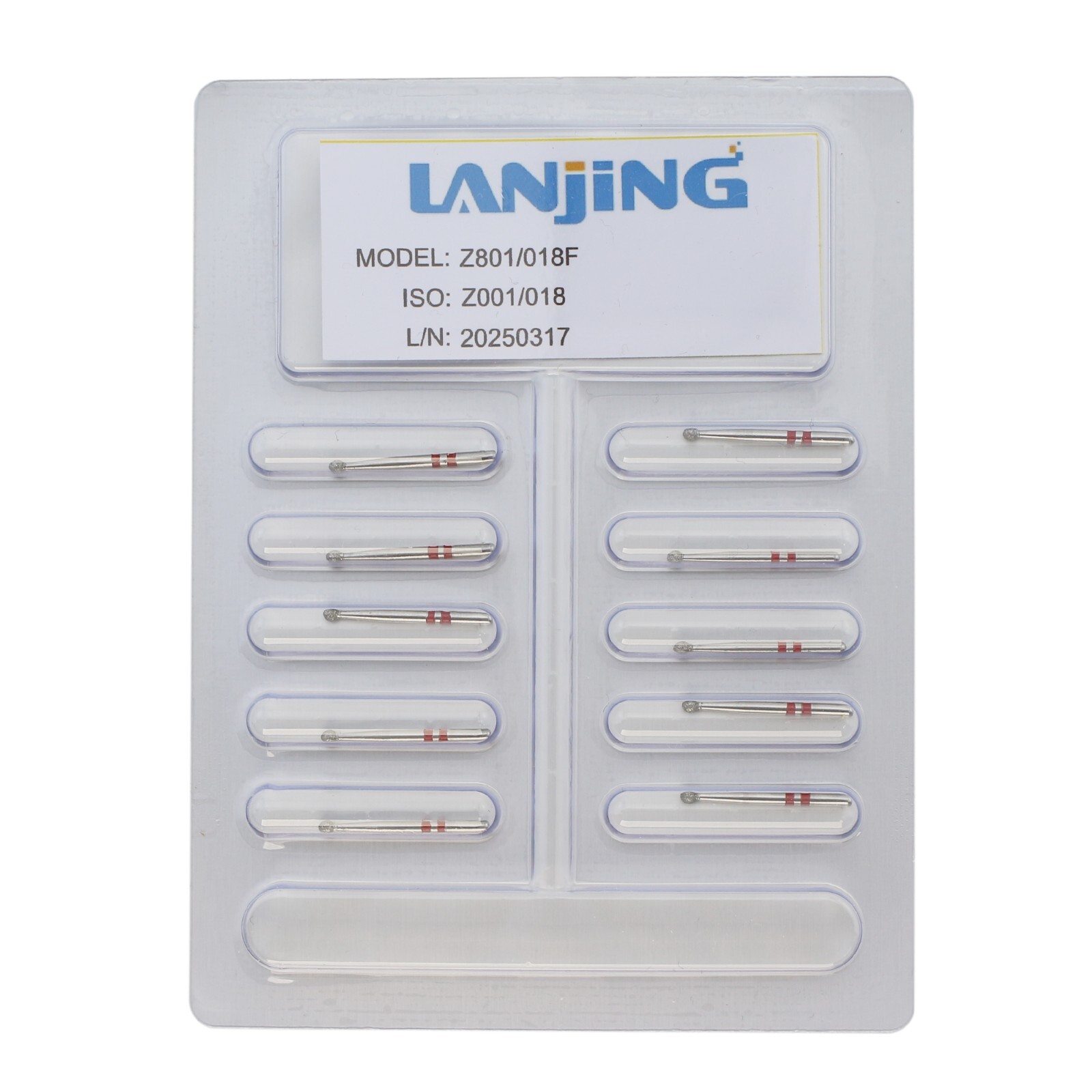 Dental Diamond Burs Round End Taper Football Round Ball Zirconia Adjustment 856