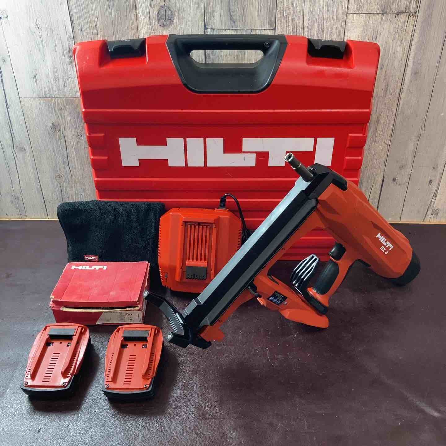Hilti BX3-L02 Cordless Concrete Nailer 22V 2x 2.6Ah Batteries Charger Tested JP