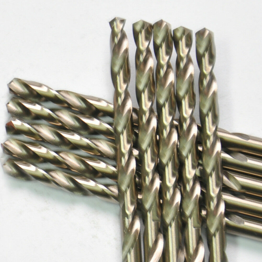 Drillforce 10PCS 1/2″ Cobalt Drill Bit Set HSS M35 Metal Bits 3/8″ Reduced Shank