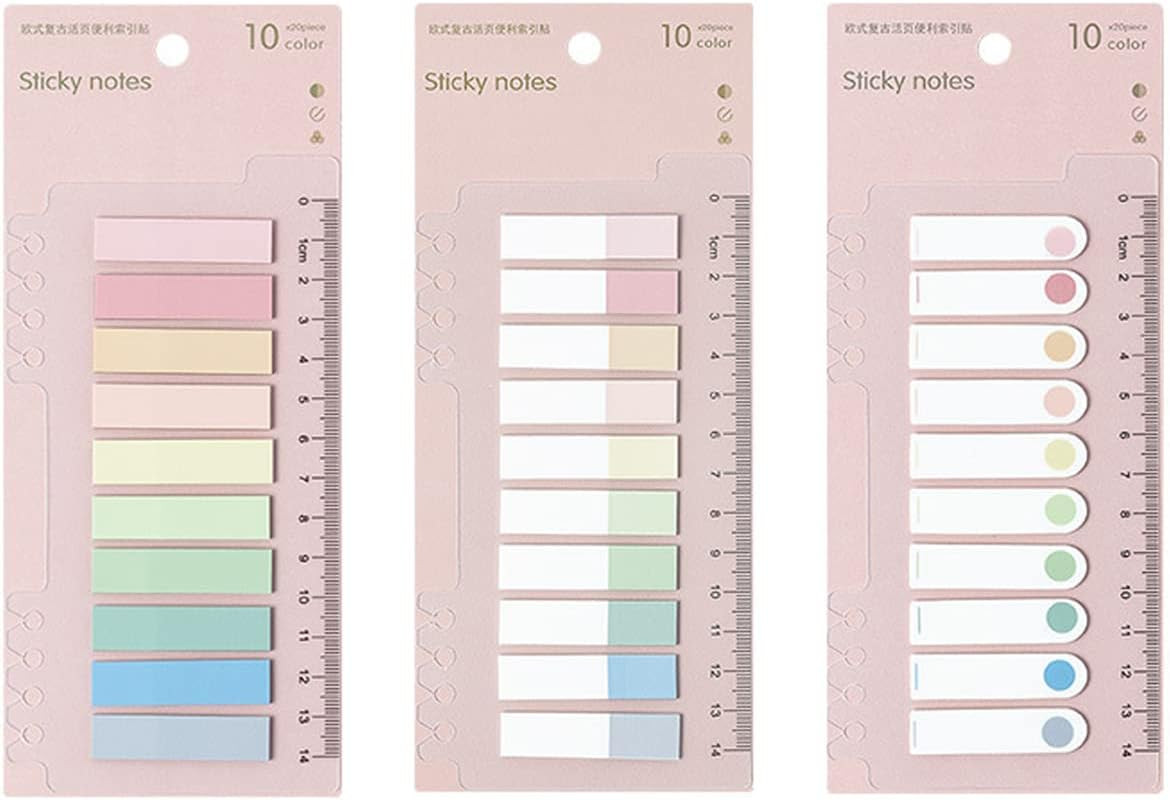 600 Pcs Morandi Sticky Tabs for Books – Pastel Page Markers and Annotations