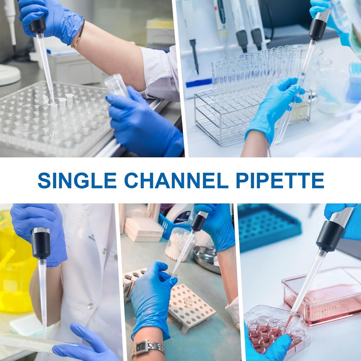 10x 0.1-1ml 1-5ml 2-10ml Micropipette Adjustable Pipette Single Channel Pipettor