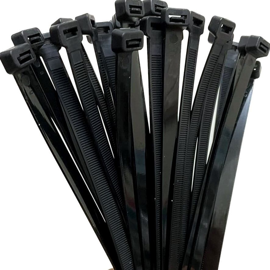 (36″ INCH) 10 – 20 PACK BLACK CABLE ZIP TIES Heavy Duty UV Resistant Nylon 66 UL