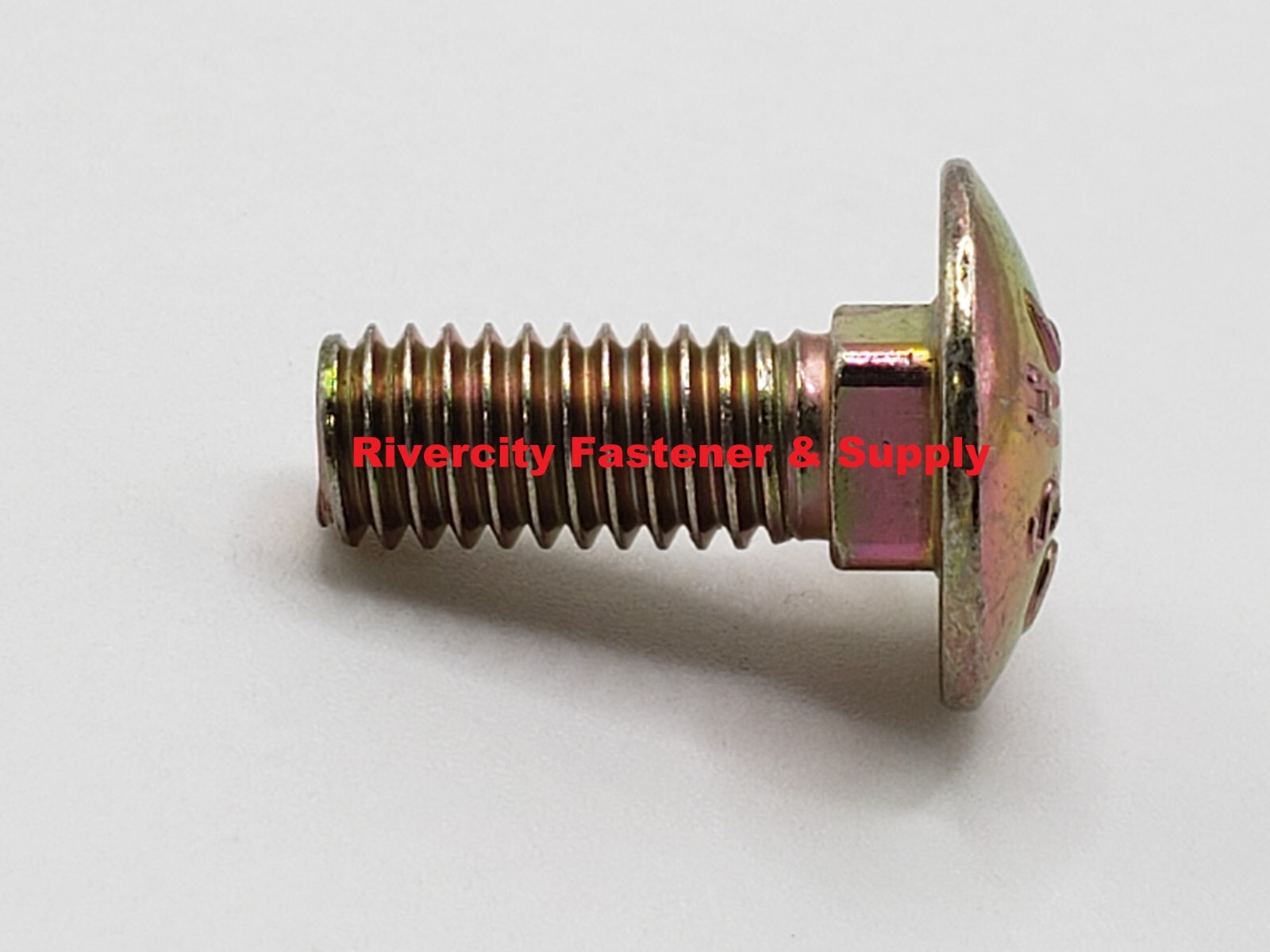 M6-1.0×16 Steel Carriage Bolts M6x1.0 x 16 Screws 6mm x 1.0 x 16mm