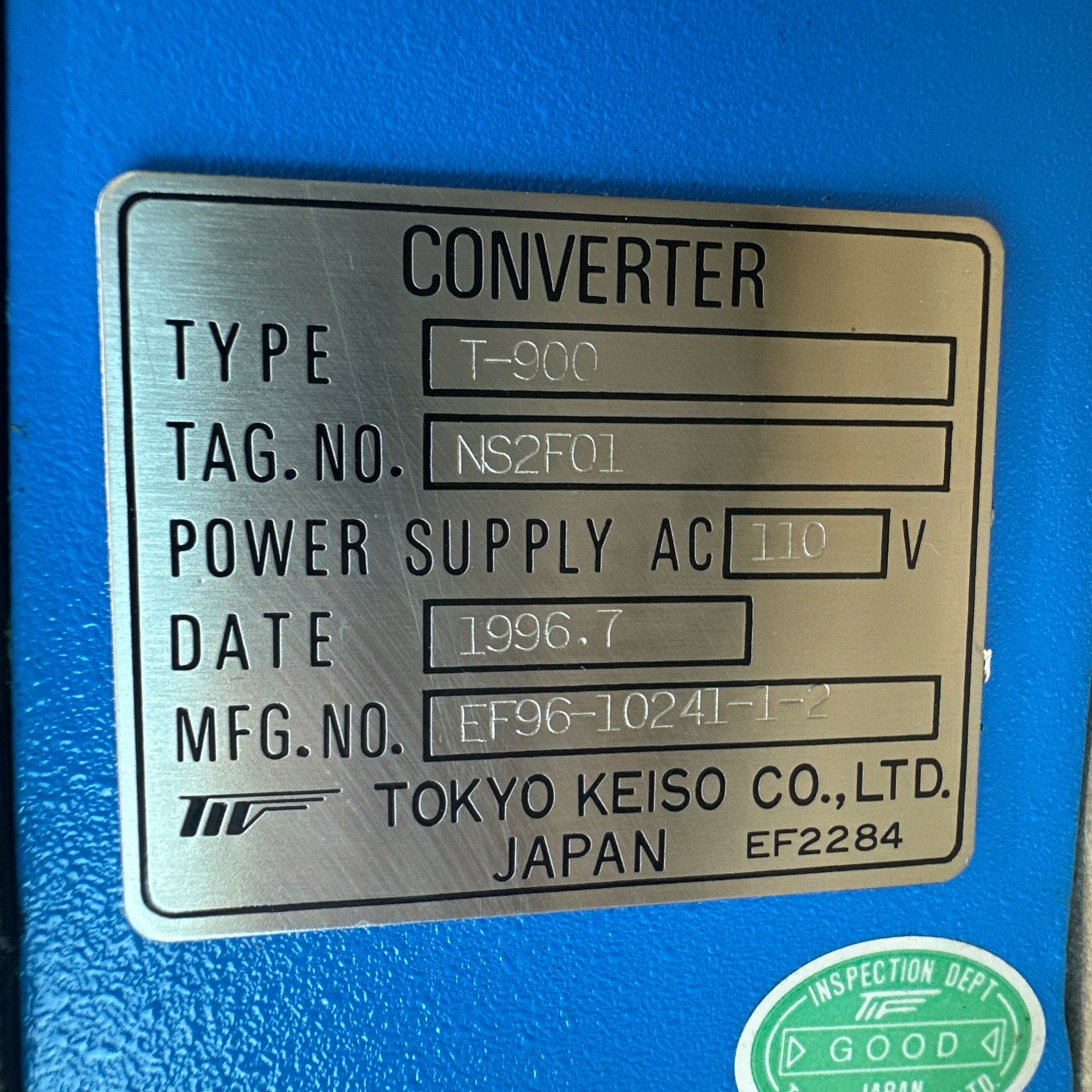 TOKYO KEISO ALTOMETER T-900 Flowmeter Signal Converter 110VAC || NNB – WARRANTY!