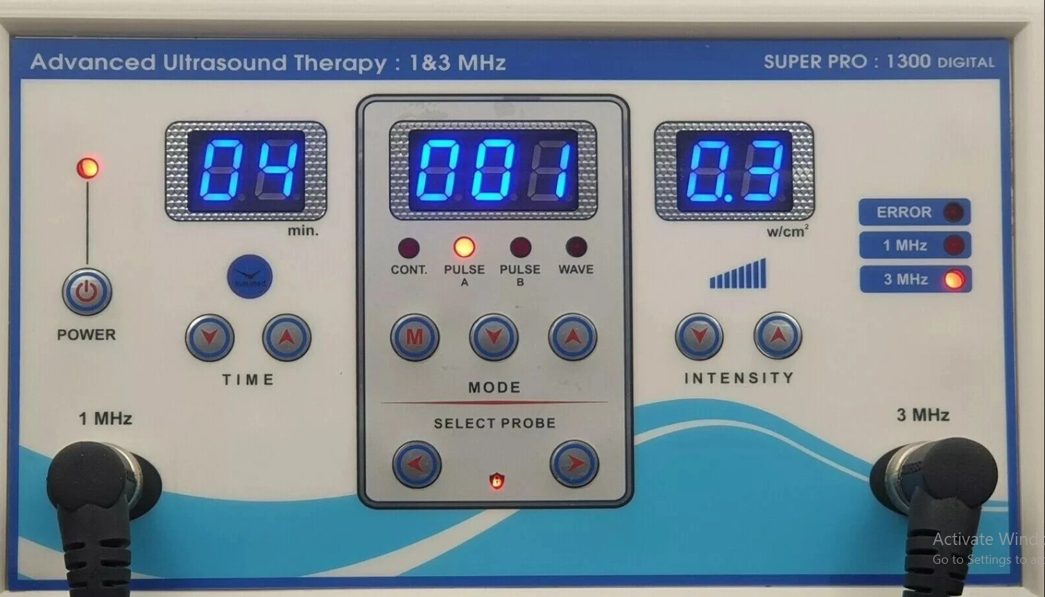 1 MHz & 3 MHz Ultrasound therapy machine for Pain Relief