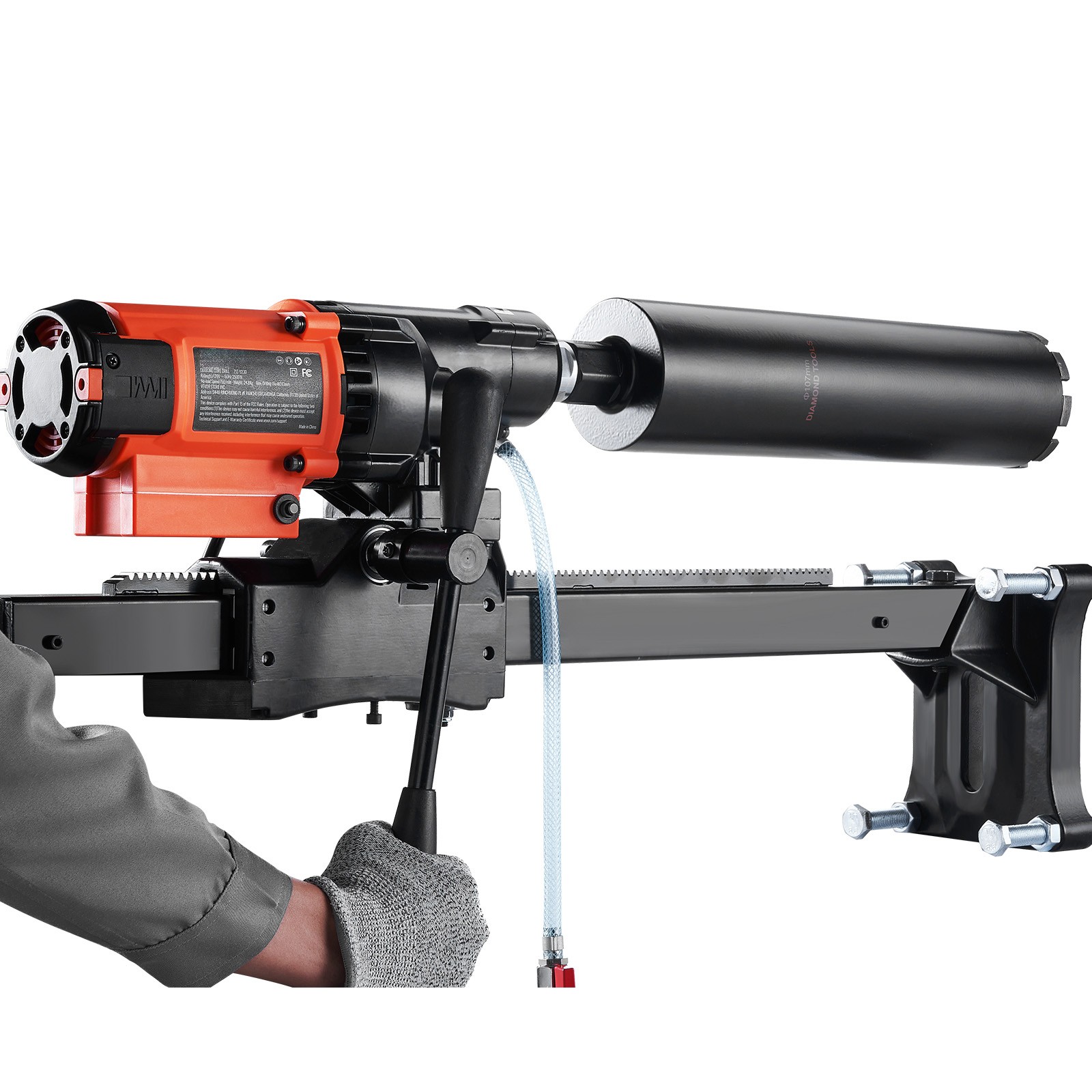 Uimoso Wet&Dry Diamond Core Drill Machine Concrete Core Drill Rig 2500W 750RPM