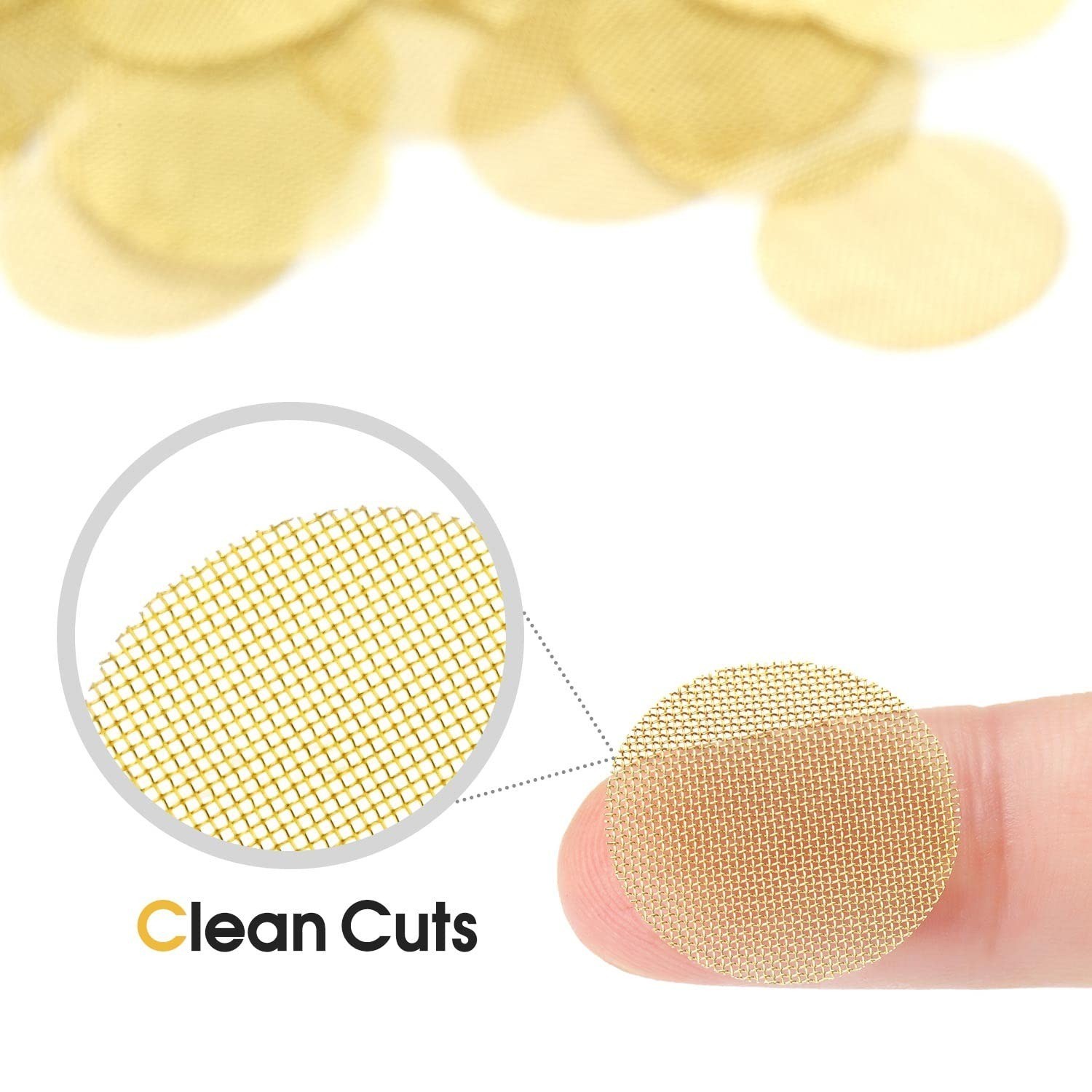 200 PCS 1/2 Inch Brass Pipe Screens | Metal Storage Box Included