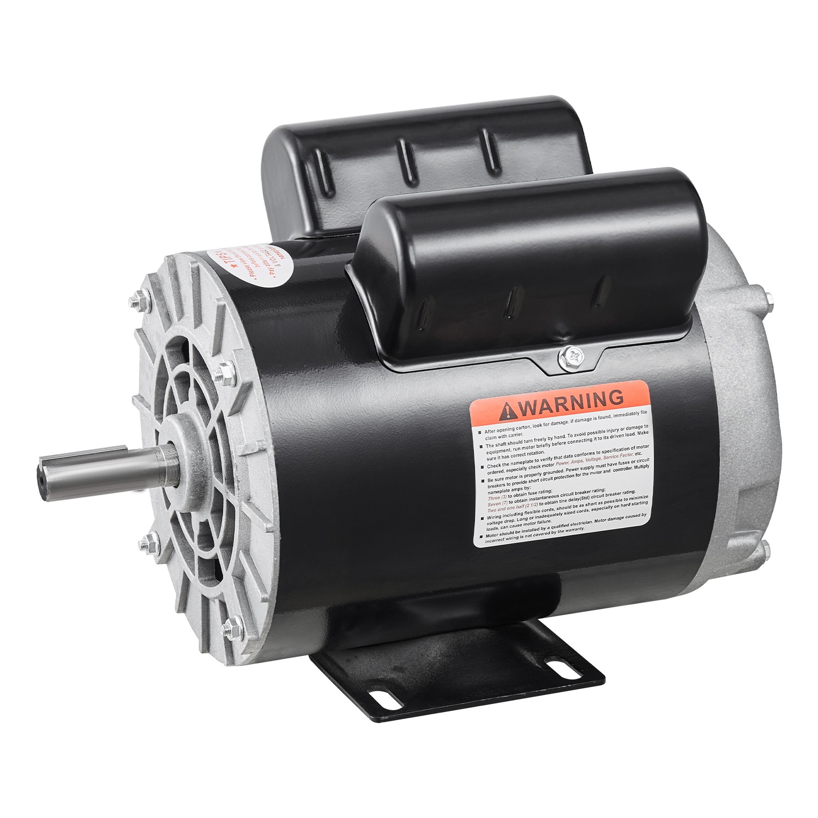 Uimoso 3HP Electric Motor for Air Compressor, 230V, 15.5A, 3450RPM, 56 Frame