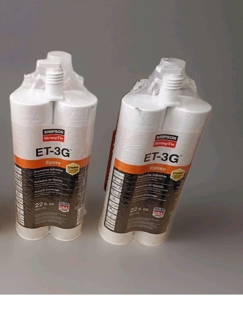 Simpson Strong-Tie ET-3G Epoxy Anchoring Adhesive EXPIRE 2/2027 – 2 PACK