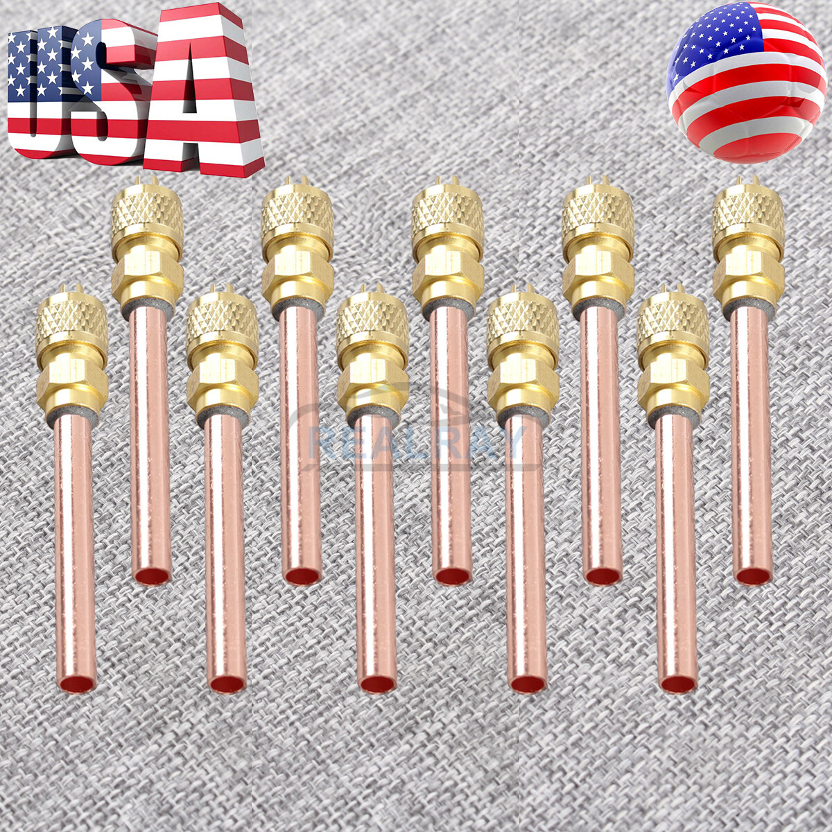 10 Service/Access Valve 1/4″ SAE *1/4″ OD *2.75″ Stem Core AC Refrigeration Kit