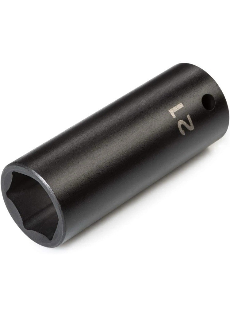 TEKTON 1/2 Inch Drive x 21 mm Deep 6-Point Impact Socket | SID23121 21