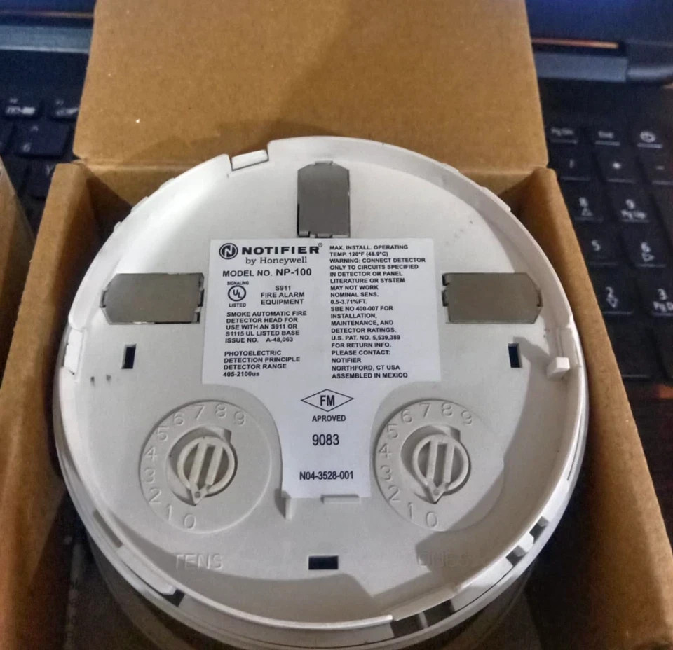 SET OF TEN (10) Notifier NP-100 Photoelectric Smoke Detector NP 100 Only