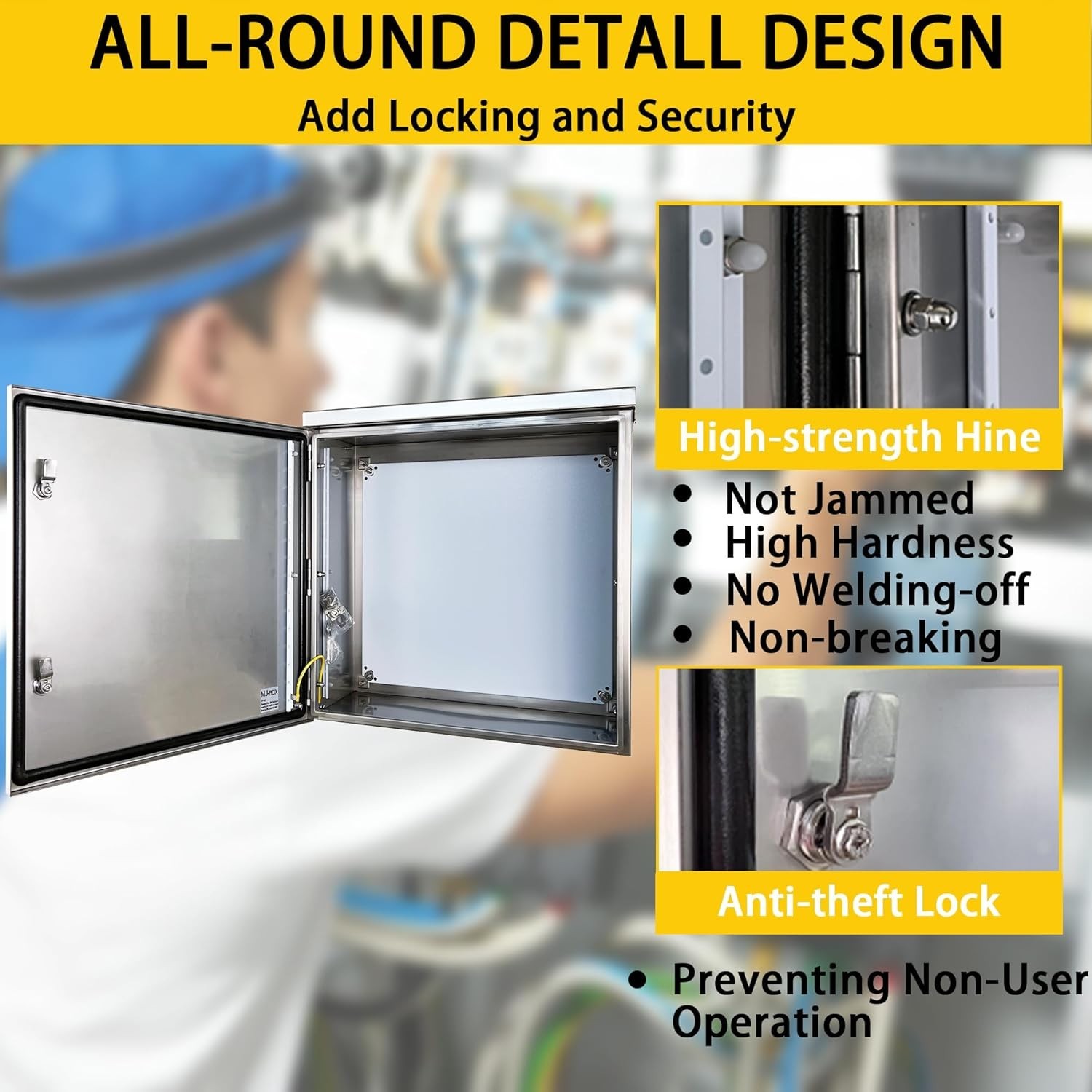 25×24×12″ IP66 Steel Electrical Enclosure Box Double Electrical Enclosure Box