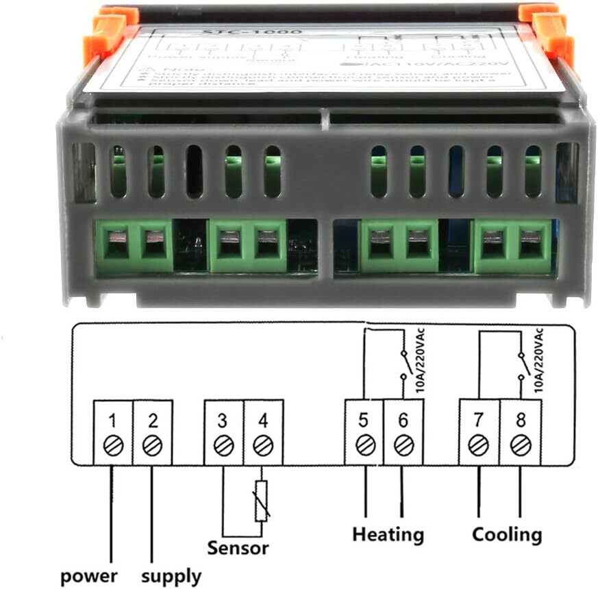 AC 110V Universal STC-1000 Digital Temperature Controller Thermostat w/ Sensor