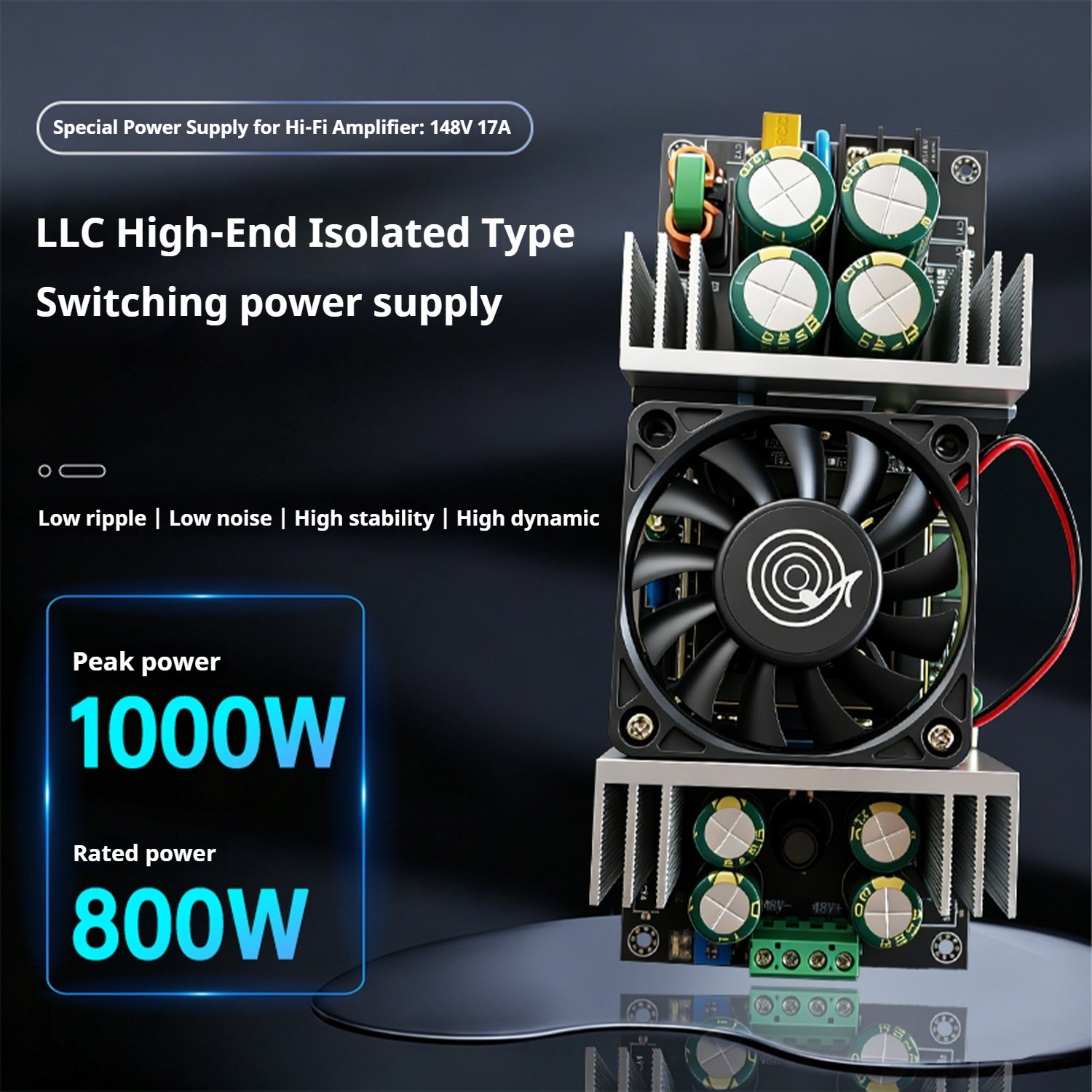 Isolated Switching Power Supply AC200-260V to DC48V 800W Adjustable 44.5-50.5V