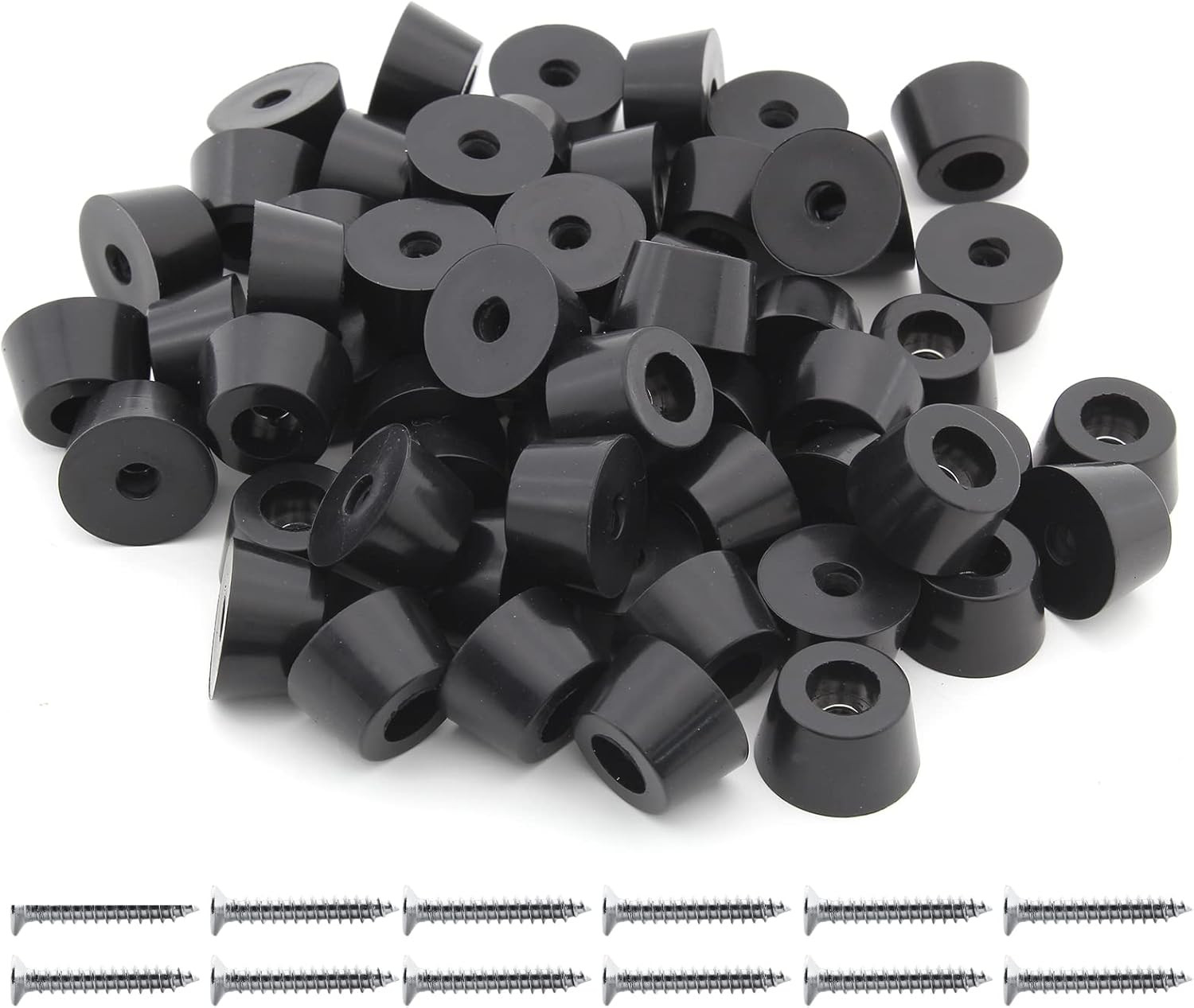 60Pcs round Rubber Feet Bumpers, 3/4″ (19Mm) W X 7/16″ (11Mm) H, Non-Slip Cuttin