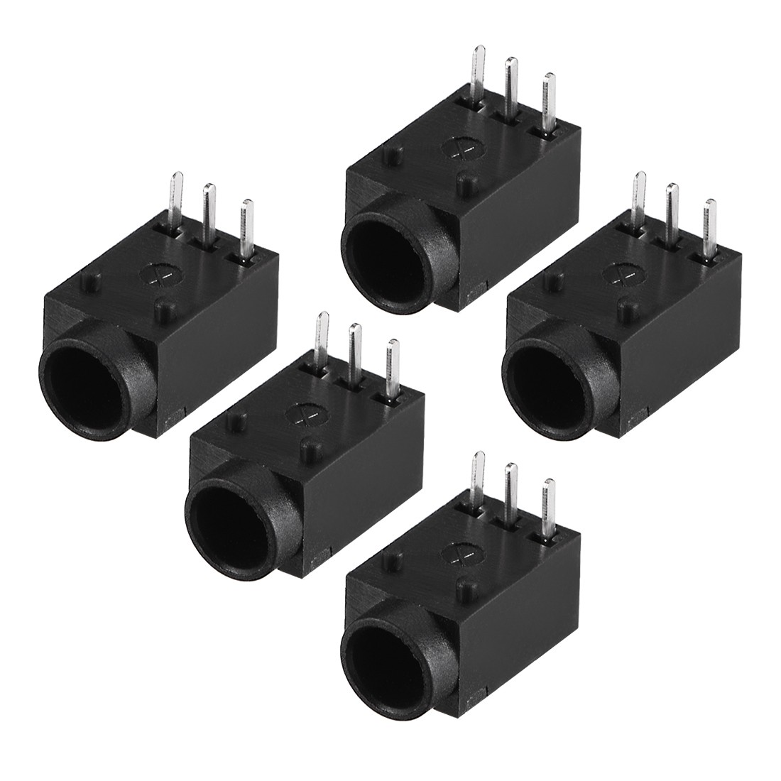 5 Pcs DC-003A 3.5mmx1.3mm DC Power Jack Plug 3 Pins Female Socket Connector