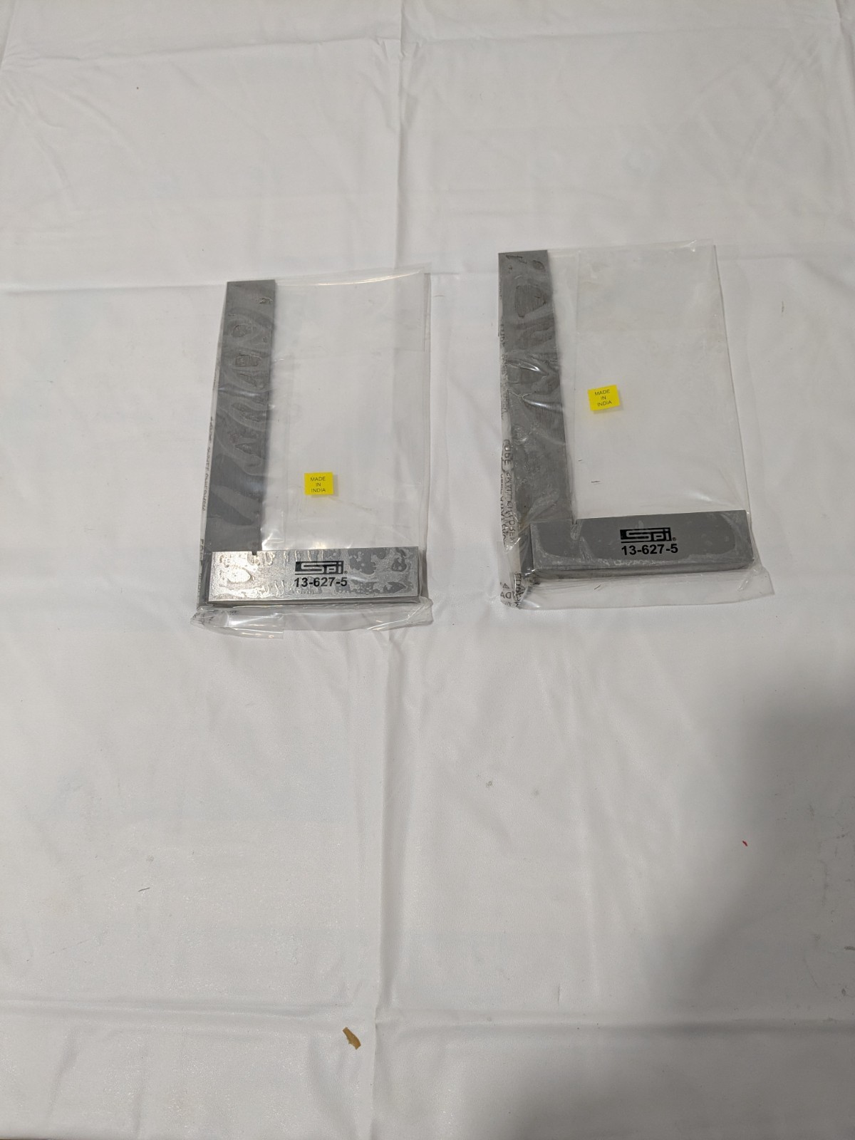 (2) SPI 6″ Blade Length, 4″ Base Length Spring Steel Square 13-627-5