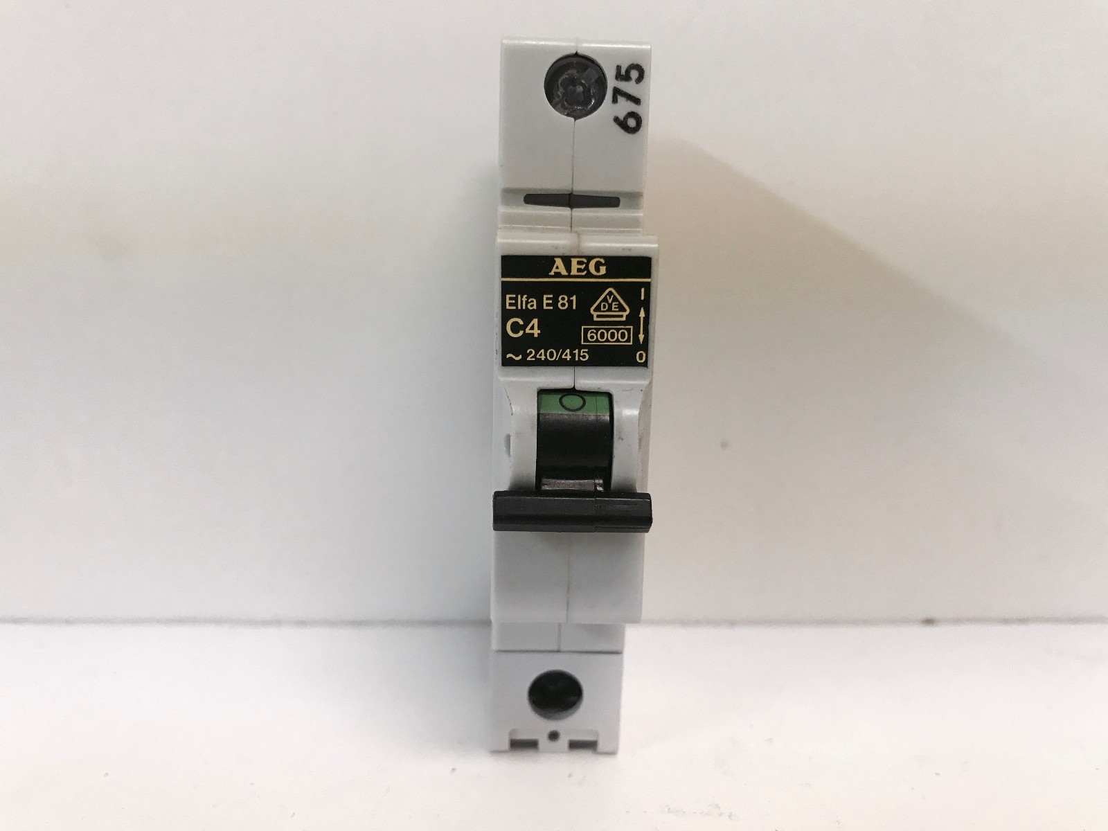 GUARANTEED GOOD USED! AEG ELFA 81 C4 1 POLE CIRCUIT BREAKER 240/415V