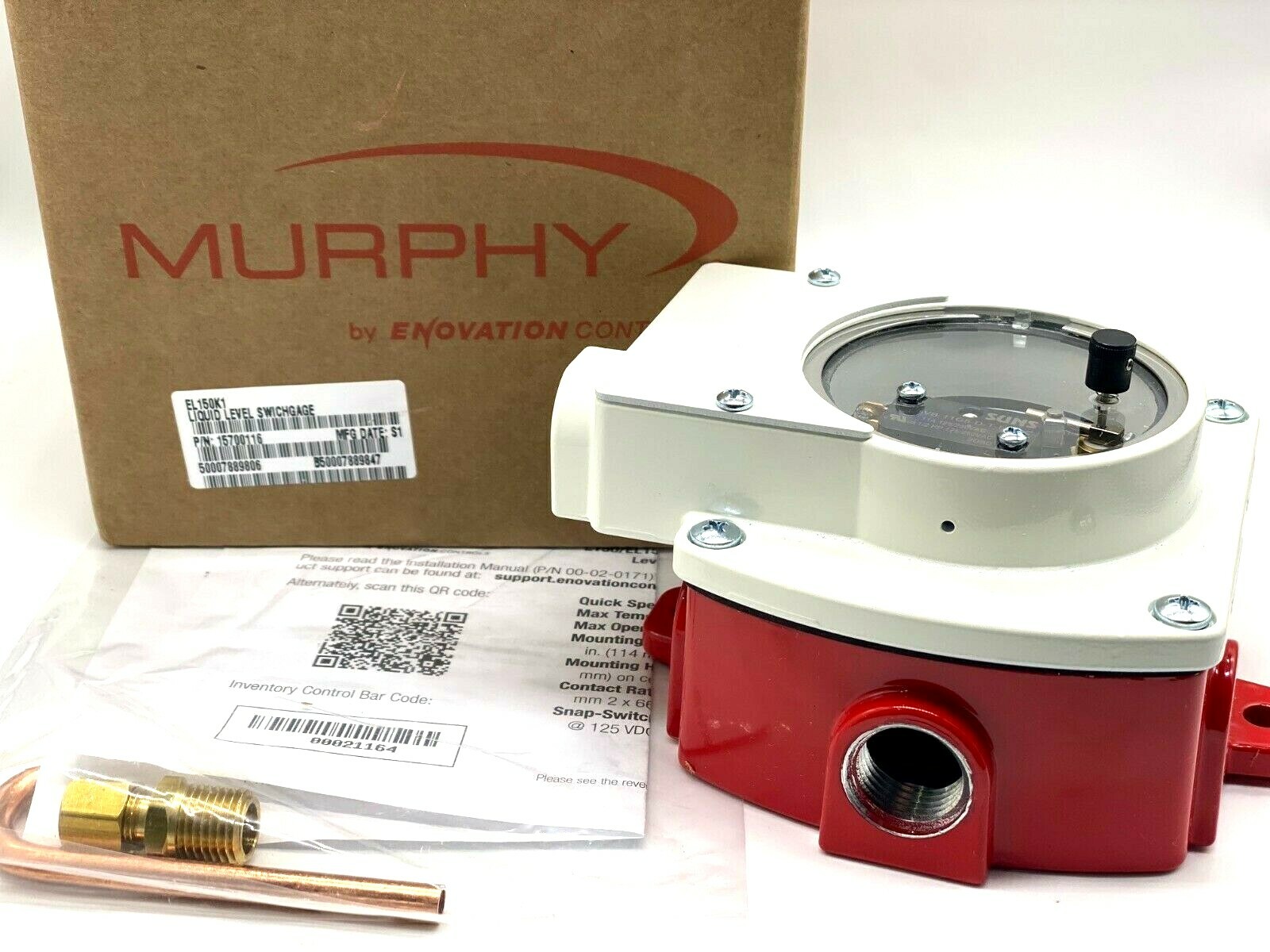 NEW MURPHY EL150K1 LIQUID LEVEL SWICHGAGE