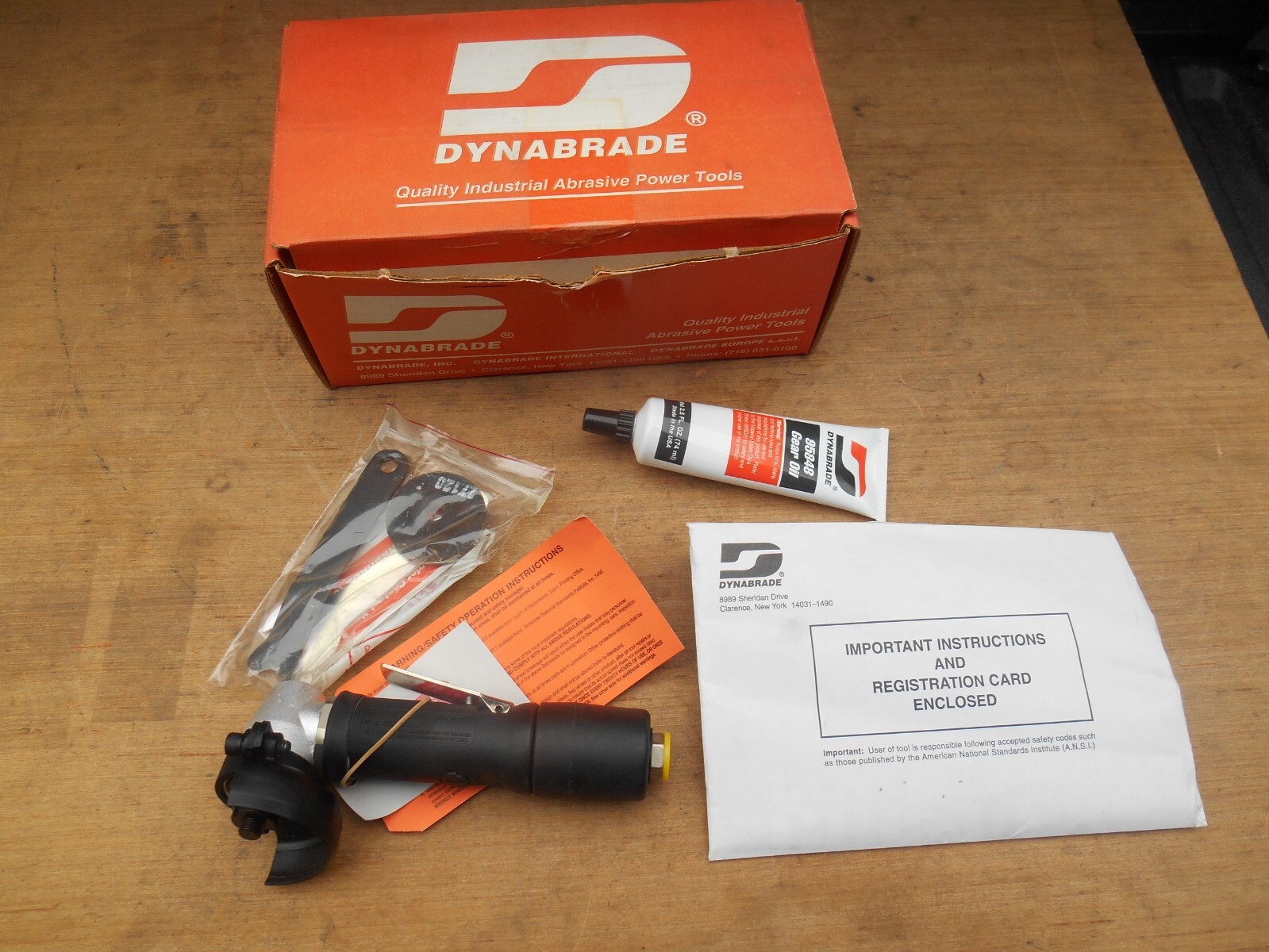 Dynabrade right angle depressed center wheel grinder, 2″, 50728, 15K rpm, .3HP