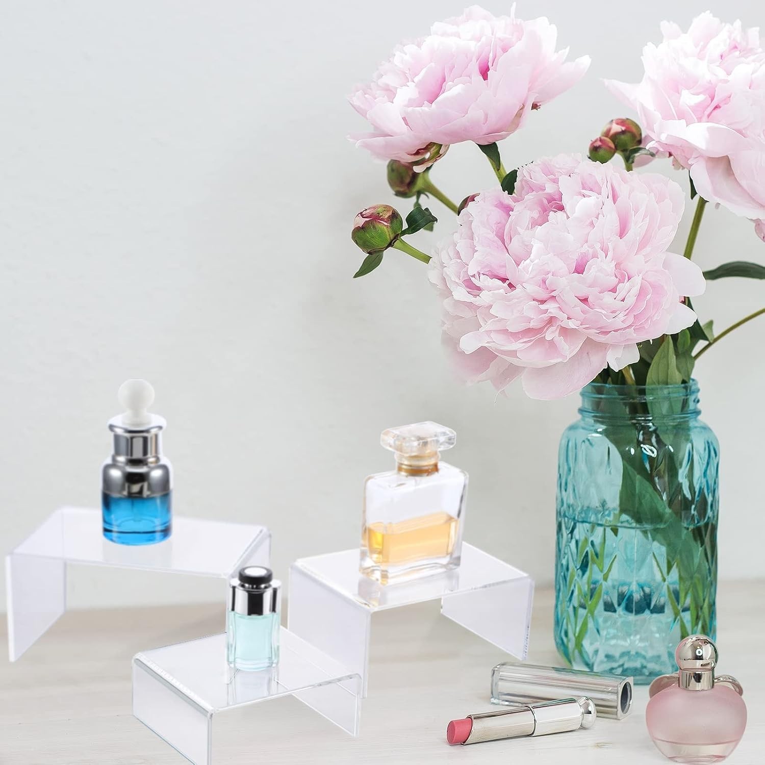 Versatile 3-Size Acrylic Display Risers – Showcase Jewelry, Cupcakes & More