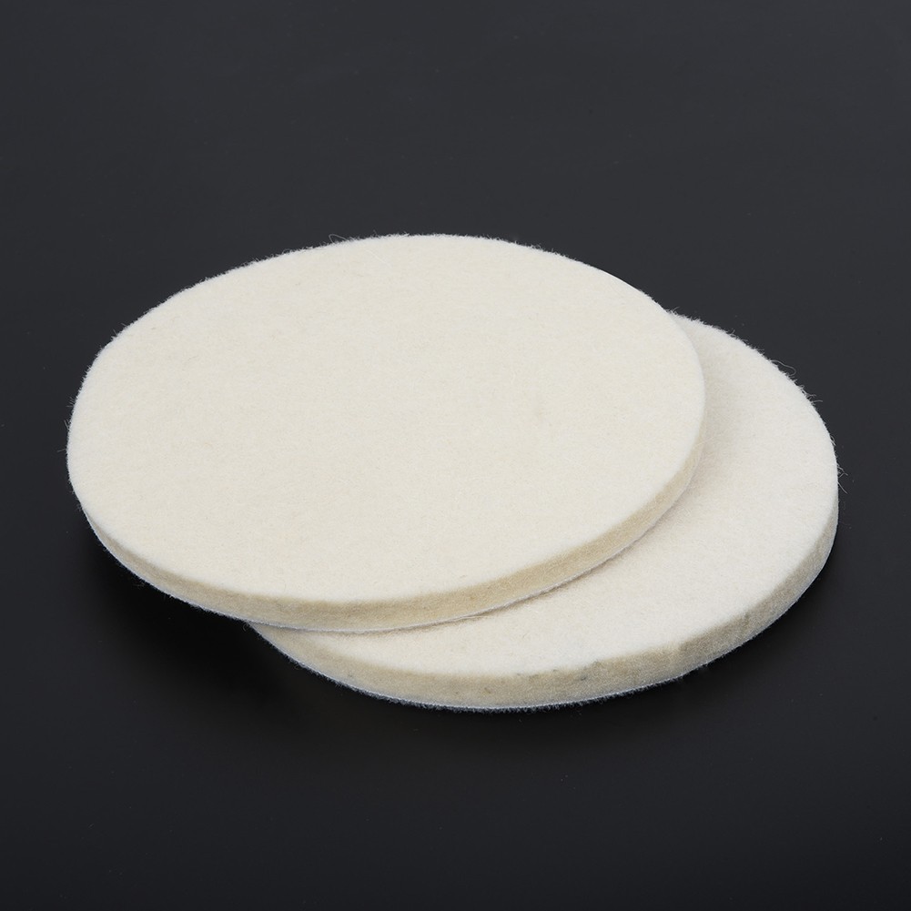 4Pcs 125mm/5Inch Wool Buffing Grinder Wheel Felt Polishing Disc Pad Set Tool