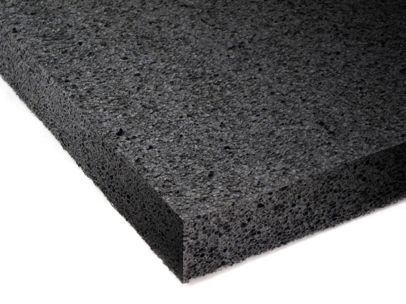 12 pack 1″ x 12″ x 12″ Black Polyethylene foam 1.7pcf *FREE SHIPPING