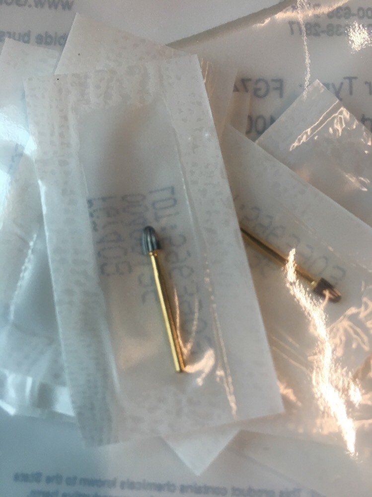 Trimming & Finishing Football Burs #7408 12 Bladed 10 Burs. Individually Packed