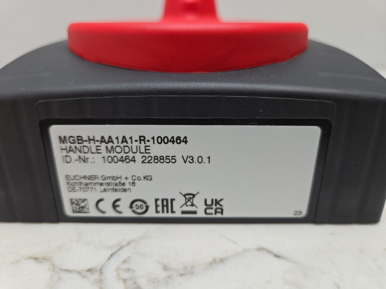 Euchner MGB-H-AA1A1-R-100464 Handle Module 24V Ac Solenoid Volt Lever Lock New