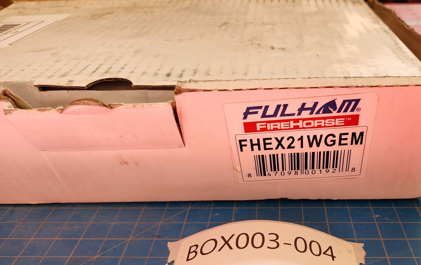 CBOX0013 FULHAM FIREHORSE GREEN EXIT LIGHTING FHEX21WGEM – Battery Not Tested
