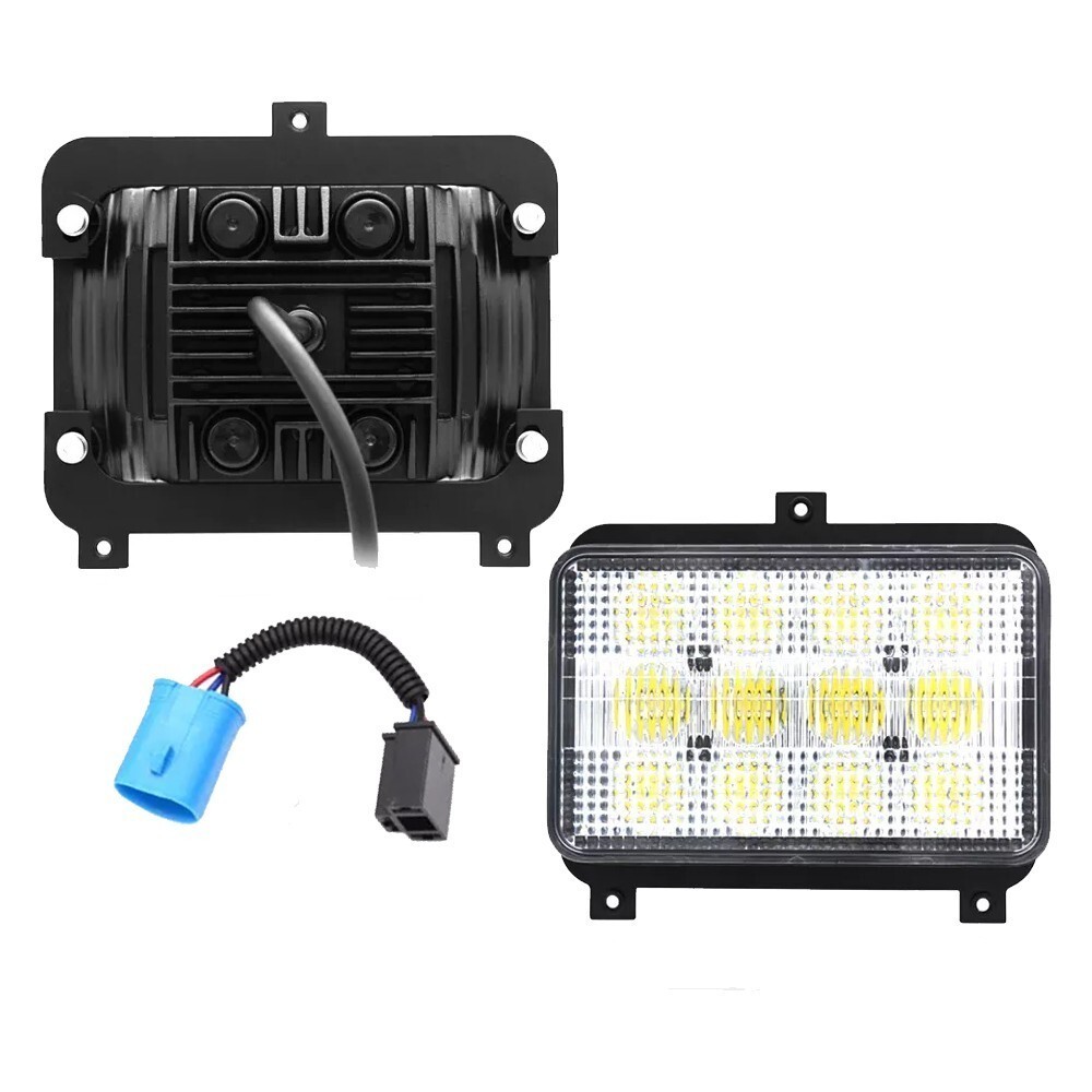 2x LED Head Light For Ford New Holland TRACTOR 5640, 6640, 7740, 7840 81869813