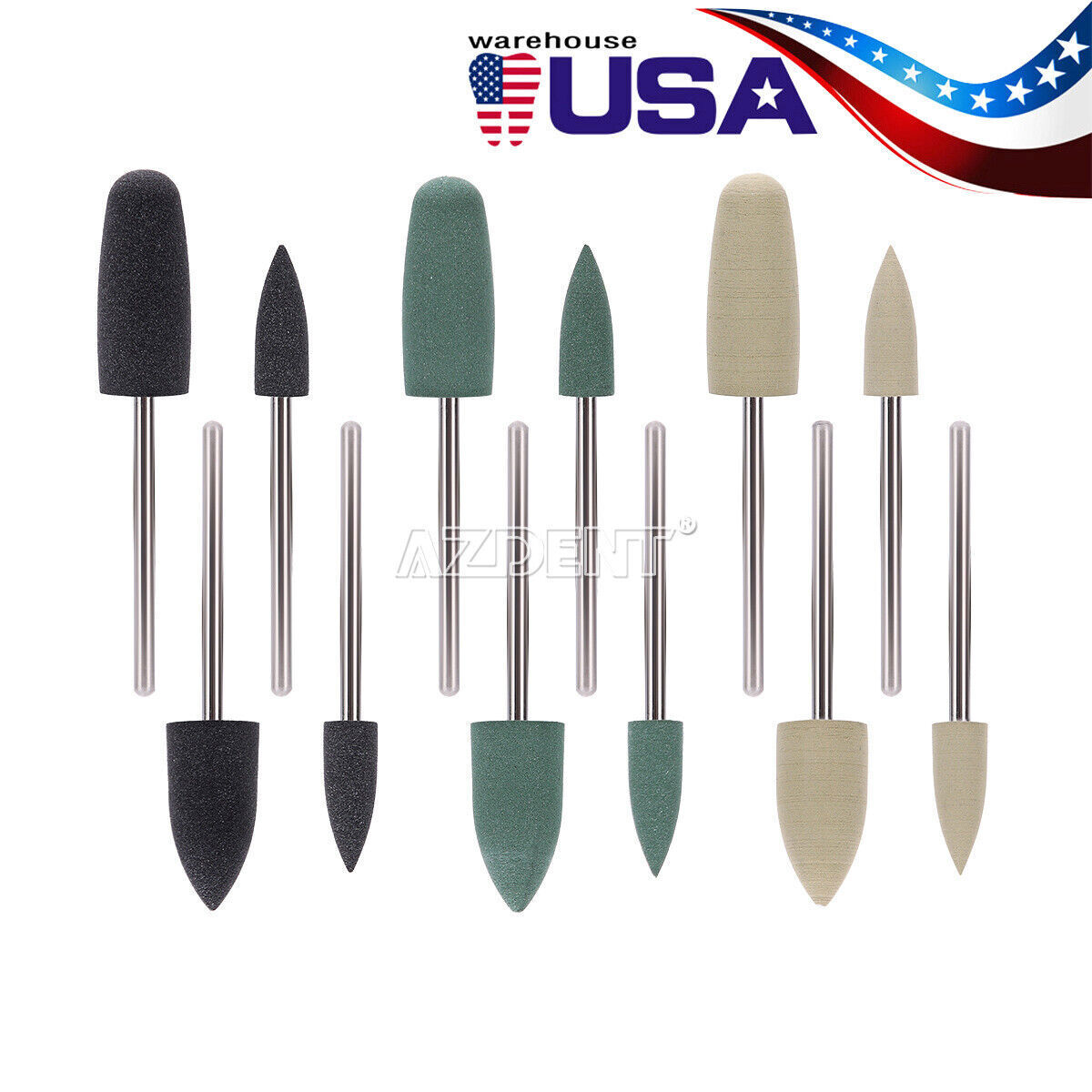 Dental Diamond Burs Composite Polishing Burs White Stone Disk FG/RA/HP Polisher