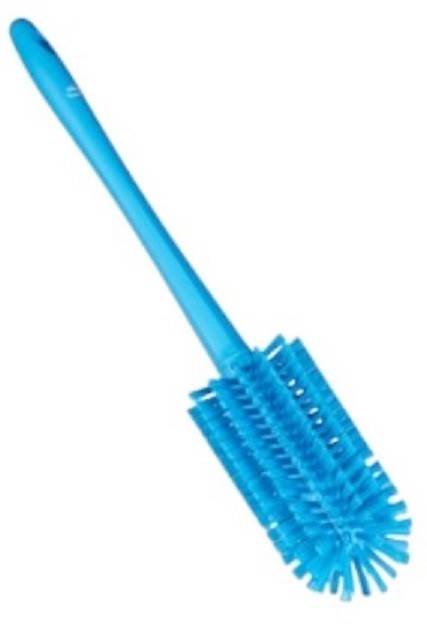 2x One-Piece Pipe Brush, 16″ Long, 3.1″ Round – Medium, Blue (5382803) Vikan