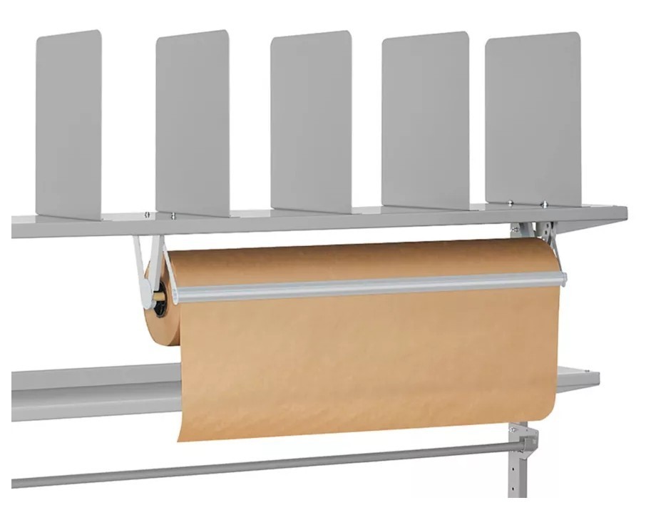 U-LINE Packing Work Station 72″ Box Shelf with 6 Dividers H-7634 Uline Envelopes