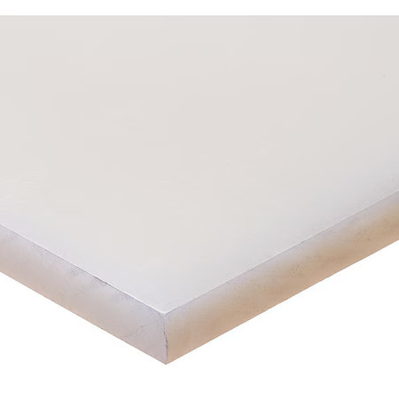 White Polypropylene Rectangle Stock 48″ L X 4″ W X 1/2″ Thick, Bulk-Ps-Pp-259